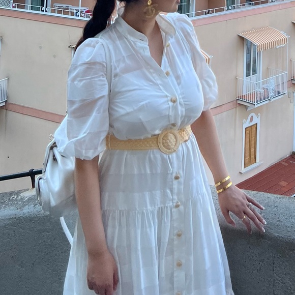 Zimmermann Rosa Striped Midi Dress - Picture 8 of 10